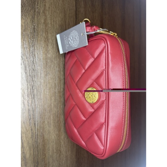 Vince Camuto Handbags - Vince Camuto Red Leather Cross Body Women's Handbag NWT And Dust Bag